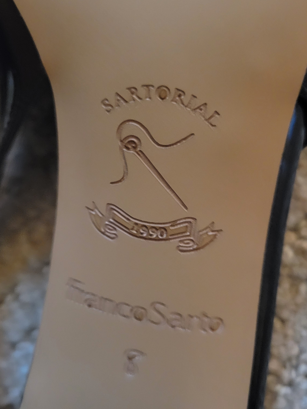 NEW Franco Sarto Black Patent Pointed-Toe Slingback Kitten Heels - Picture 4 of 6